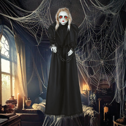 Poupée d'Halloween avec lumière, son et mouvement 1.50m