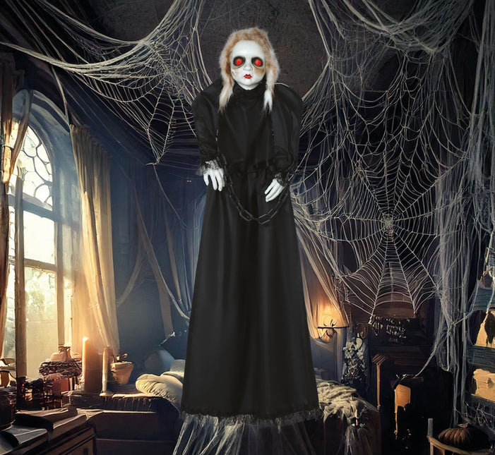 Poupée d'Halloween avec lumière, son et mouvement 1.50m