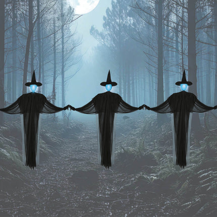 Corde lumineuse d'Halloween Trois sorcières 1.6m