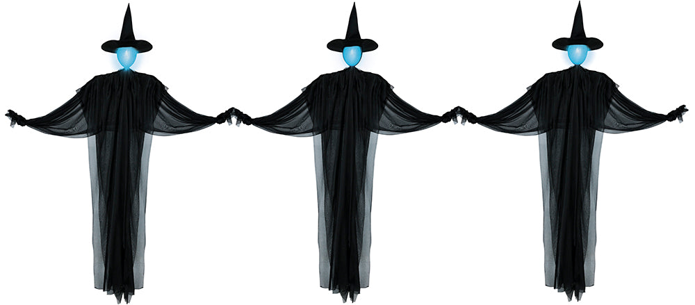 Corde lumineuse d'Halloween Trois sorcières 1.6m