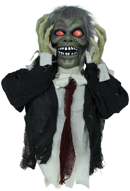 Halloween Doll Zombie With Light, Sound And Motion 55cm (poupée zombie d'Halloween avec lumière, son et mouvement)