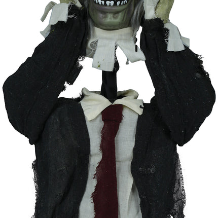 Halloween Doll Zombie With Light, Sound And Motion 55cm (poupée zombie d'Halloween avec lumière, son et mouvement)