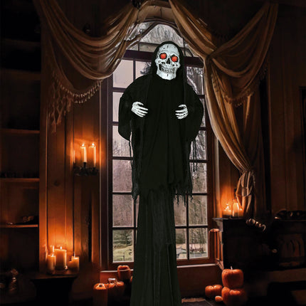 Squelette de poupée d'Halloween avec lumière, son et mouvement 2.6m
