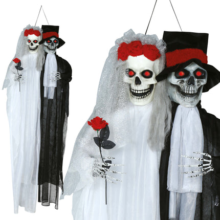 Halloween Doll Bridal Couple With Light And Sound 1.85m