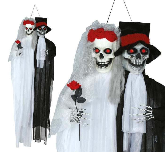 Halloween Doll Bridal Couple With Light And Sound 1.85m