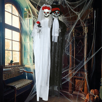 Halloween Doll Bridal Couple With Light And Sound 1.85m