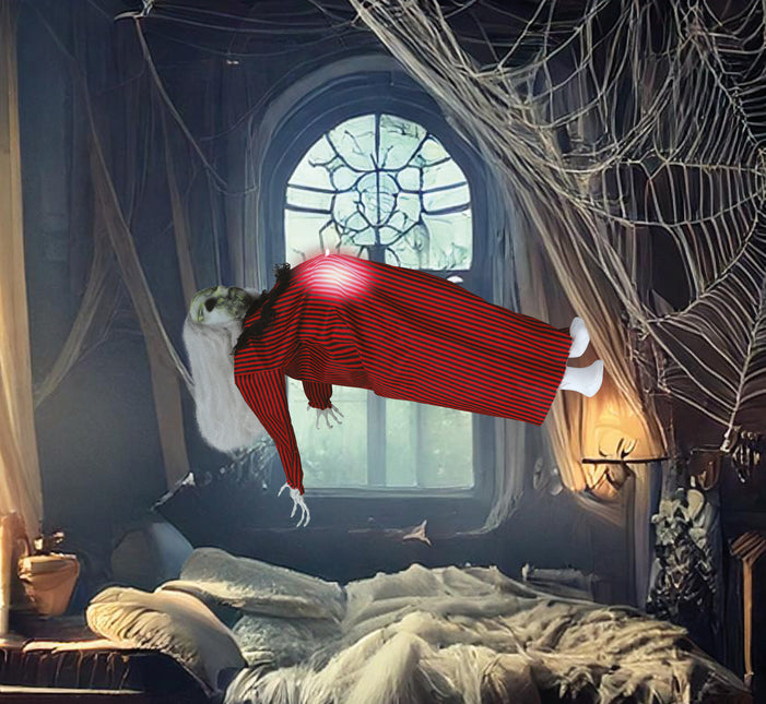 Décoration suspendue d'Halloween avec lumière, son et mouvement 70cm