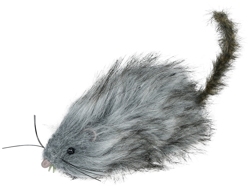 Faux rat gris 16cm