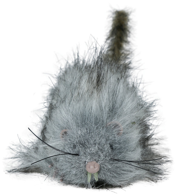 Faux rat gris 16cm
