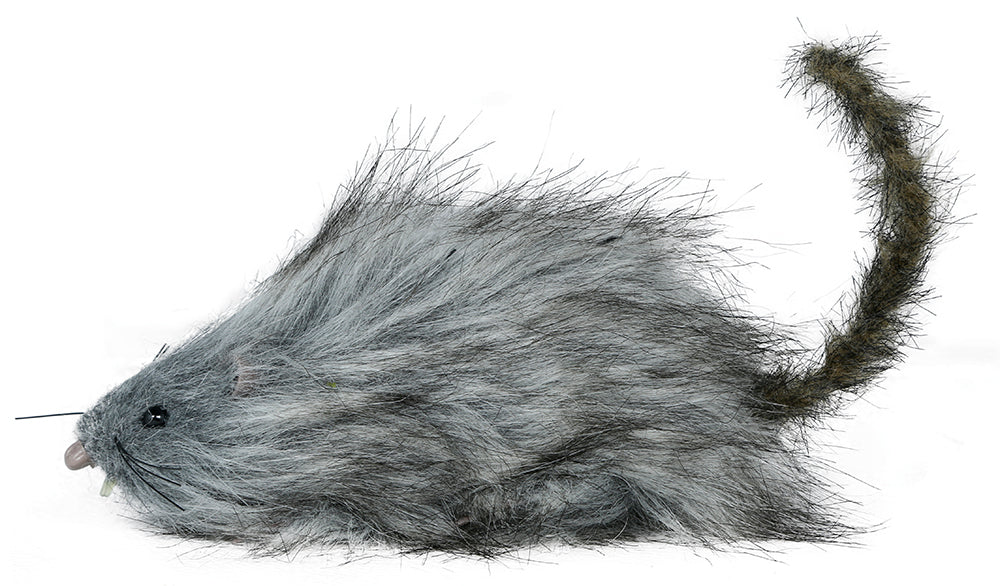 Faux rat gris 16cm