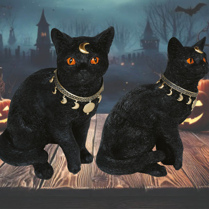 Faux chat noir 28cm