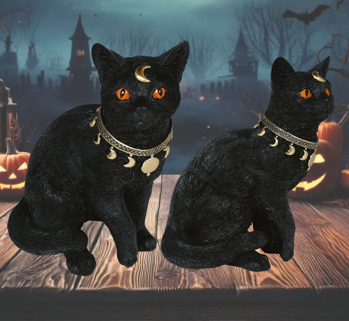 Faux chat noir 28cm