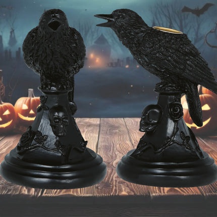 Porte-bougie Crow 16cm