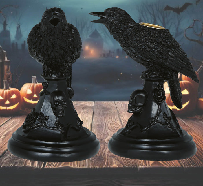 Porte-bougie Crow 16cm