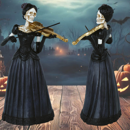 Halloween Femme squelette avec violon 26cm