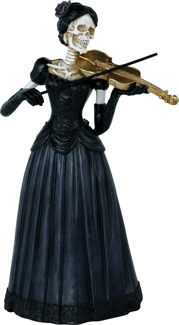 Halloween Femme squelette avec violon 26cm