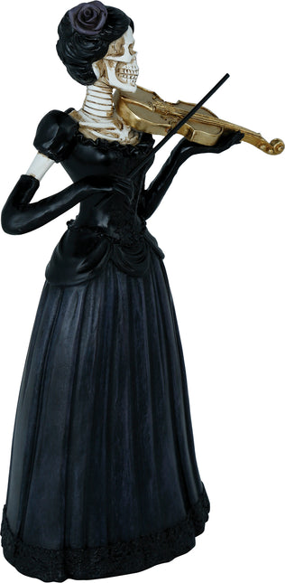 Halloween Femme squelette avec violon 26cm