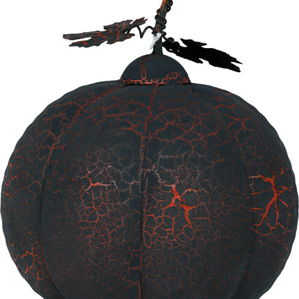 Décoration d'Halloween Citrouille en métal avec lumière 20cm