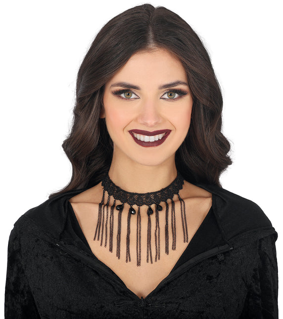 Collier noir Tour de cou