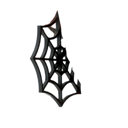 Boucles d'oreilles toile d'araignée 5cm