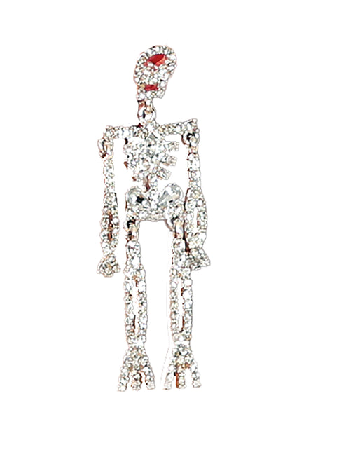Boucles d'oreilles Halloween Squelette 6.5cm