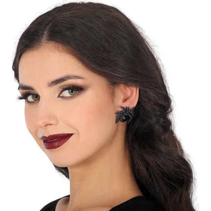 Boucles d'oreilles Halloween Araignées 2.5cm