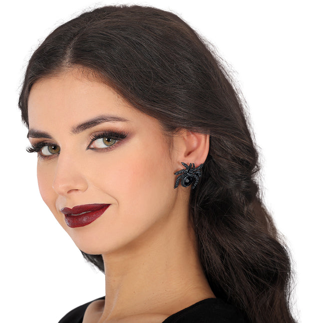 Boucles d'oreilles Halloween Araignées 2.5cm