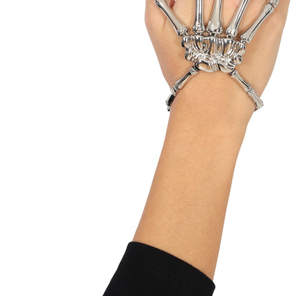 Bague d'Halloween Squelette en argent