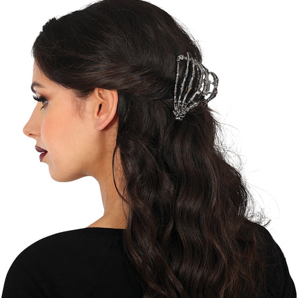 Pince à cheveux Halloween Squelette 8.5cm