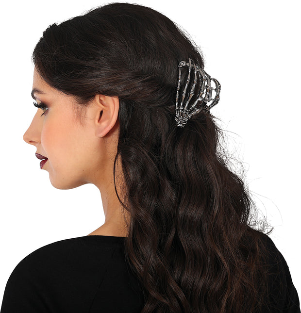 Pince à cheveux Halloween Squelette 8.5cm