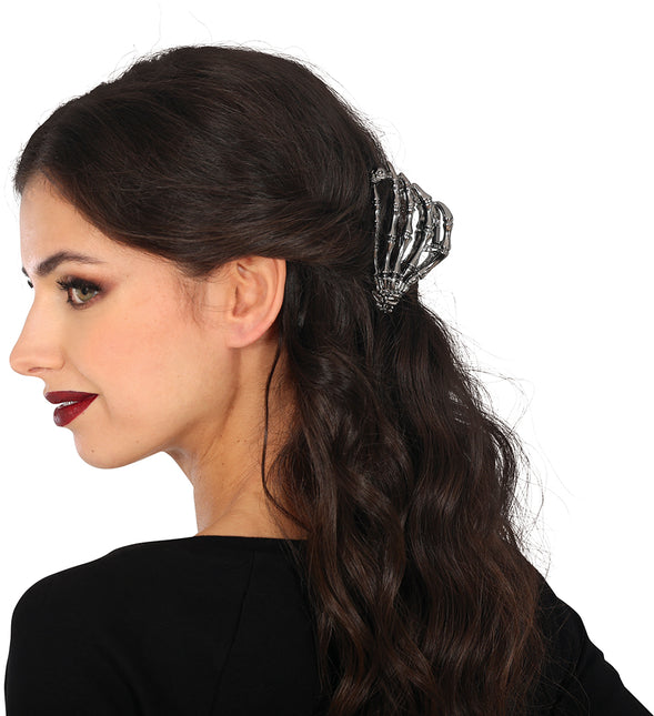 Pince à cheveux Halloween Squelette 8.5cm