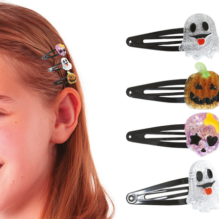 Épingles à cheveux d'Halloween en métal 3pcs