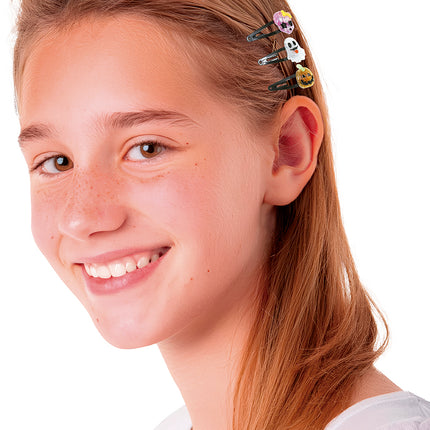 Épingles à cheveux d'Halloween en métal 3pcs