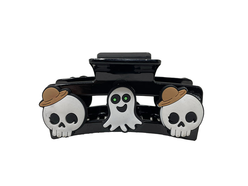 Pince à cheveux Halloween tête de mort 2pcs