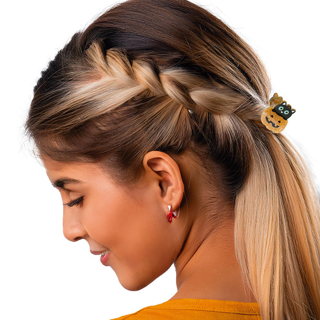 Pince à cheveux d'Halloween Citrouille et fantôme 5pcs
