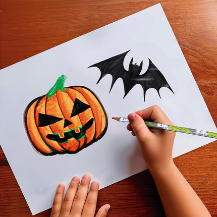 Crayons d'Halloween 18.5cm 12pcs