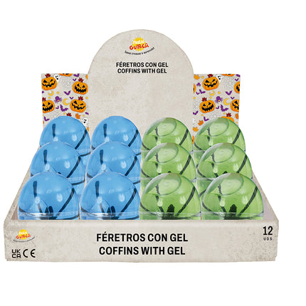 Oeufs d'Halloween avec araignée 6cm 12pcs