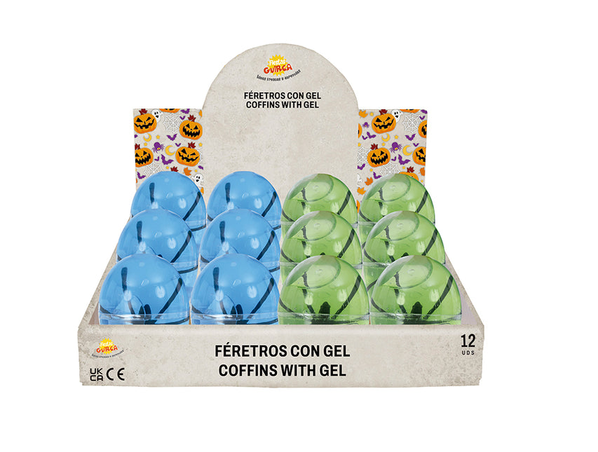 Oeufs d'Halloween avec araignée 6cm 12pcs