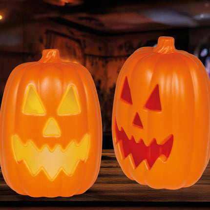 Citrouille d'Halloween avec son et lumière 30cm