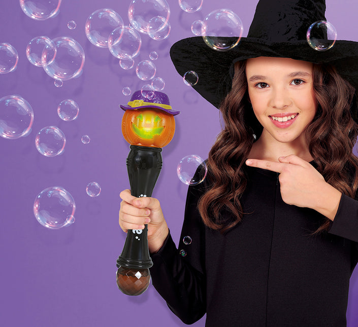 Baguette magique d'Halloween Citrouille avec son et lumière 32cm
