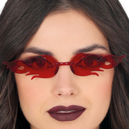 Lunettes d'Halloween Red Fire