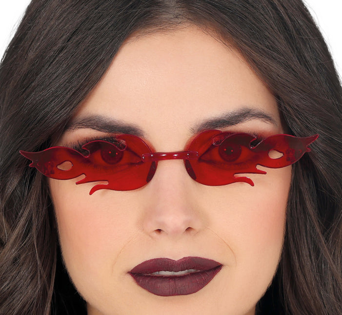 Lunettes d'Halloween Red Fire