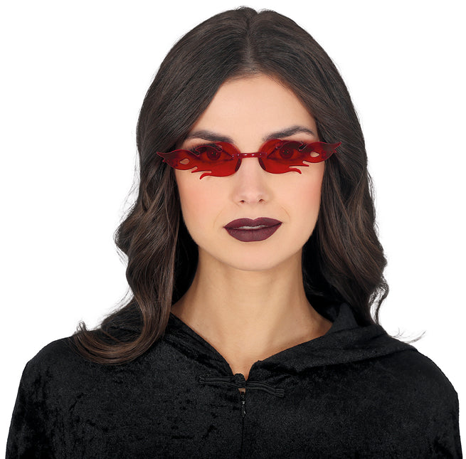 Lunettes d'Halloween Red Fire