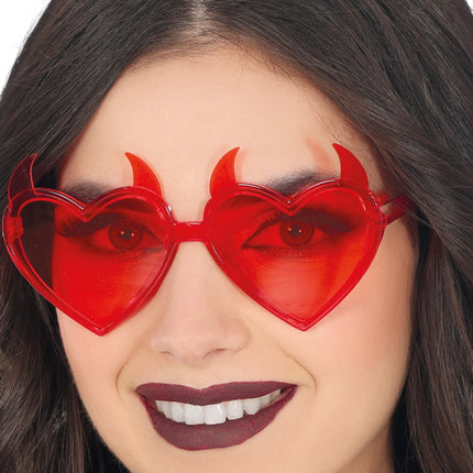 Lunettes d'Halloween Diable Rouge
