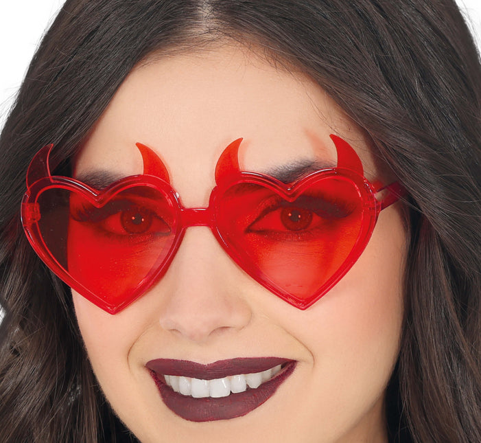 Lunettes d'Halloween Diable Rouge