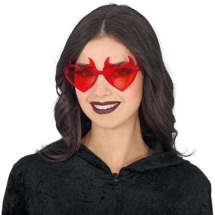 Lunettes d'Halloween Diable Rouge