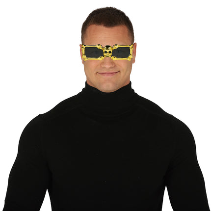 Lunettes dorées Squelette