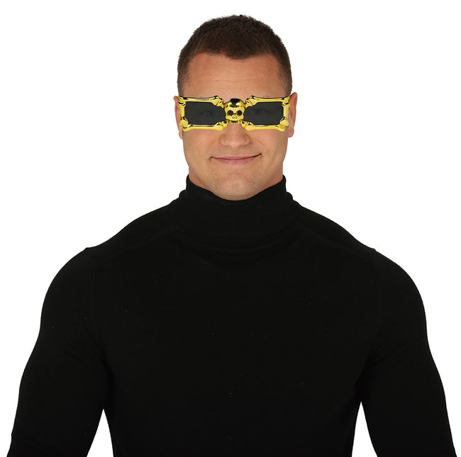 Lunettes dorées Squelette