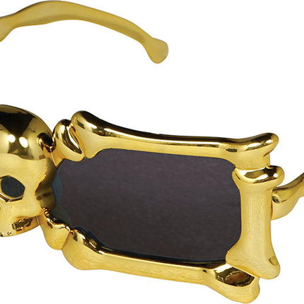 Lunettes dorées Squelette
