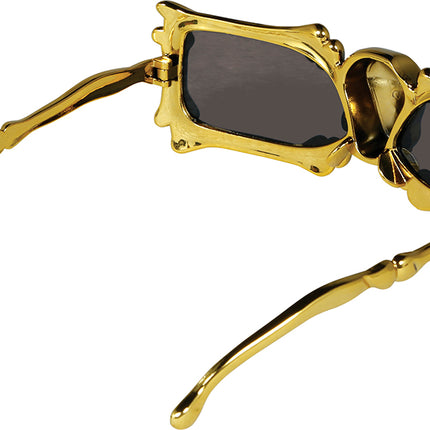 Lunettes dorées Squelette